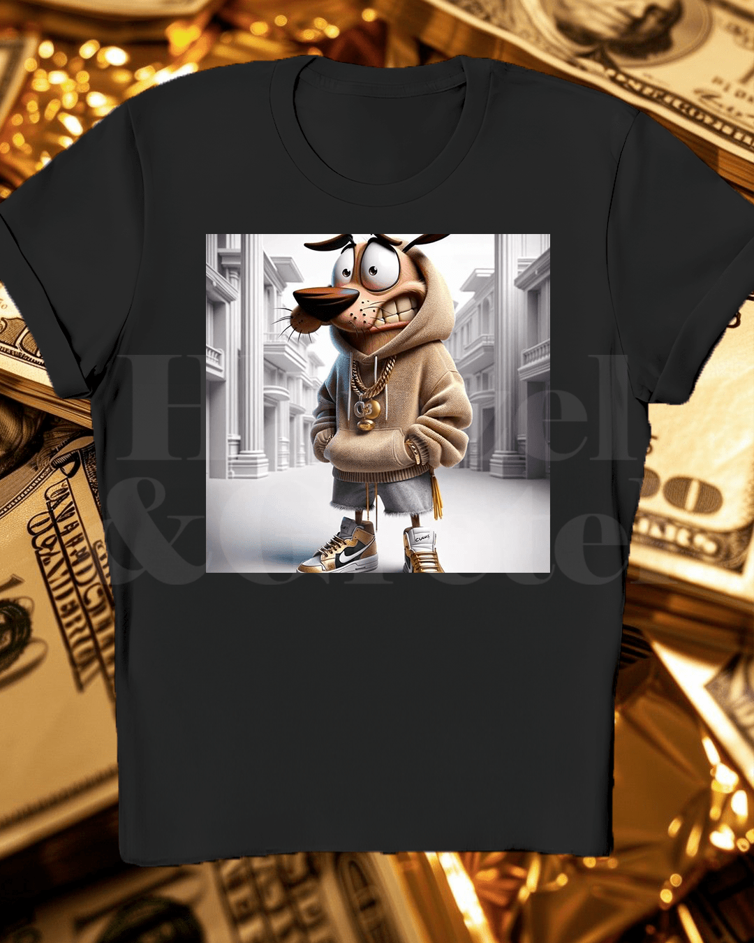 Courage The Cowardly Dog T-shirt - Hanzel & Gretel