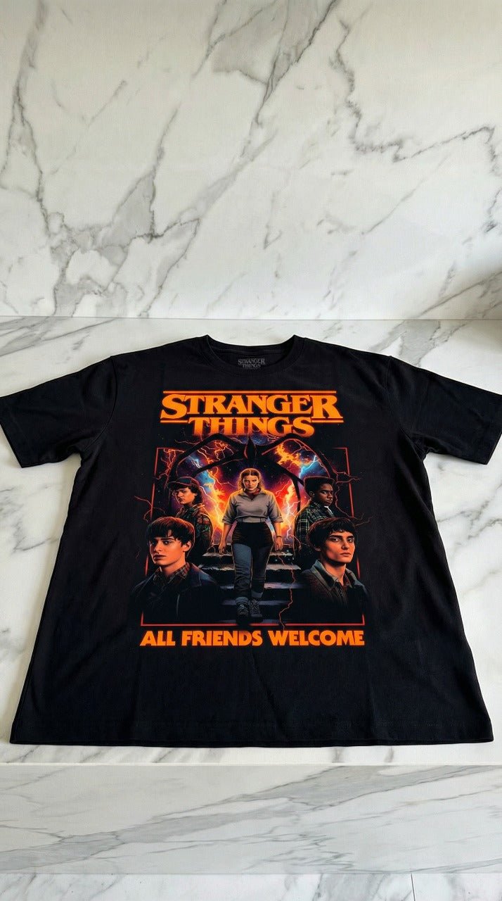 ⭐ Stranger Things T-Shirt – All Sizes | Retro Graphic Tee | Fan Merch Apparel - Hanzel & Gretel