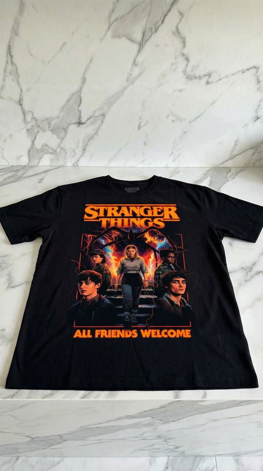 ⭐ Stranger Things T-Shirt – All Sizes | Retro Graphic Tee | Fan Merch Apparel - Hanzel & Gretel