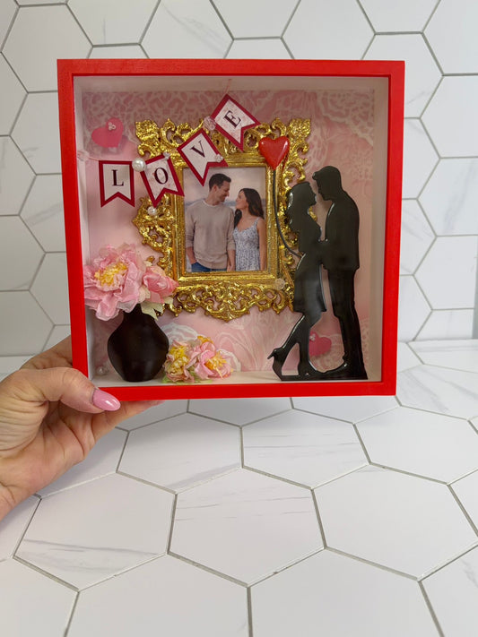 Eternal Love 3D Shadow Box – Personalized Romantic Keepsake Frame - Hanzel & Gretel