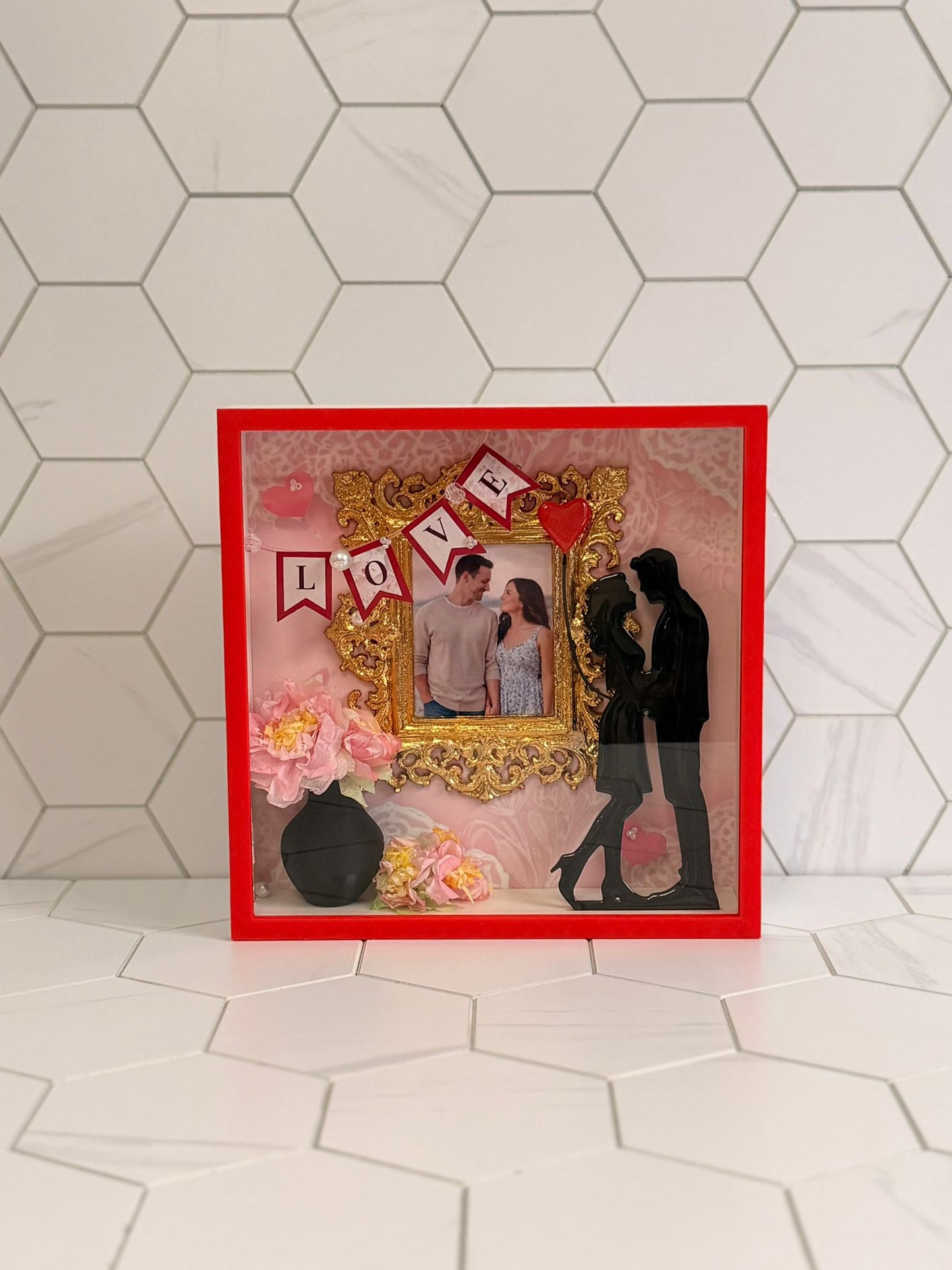 Eternal Love 3D Shadow Box – Personalized Romantic Keepsake Frame - Hanzel & Gretel