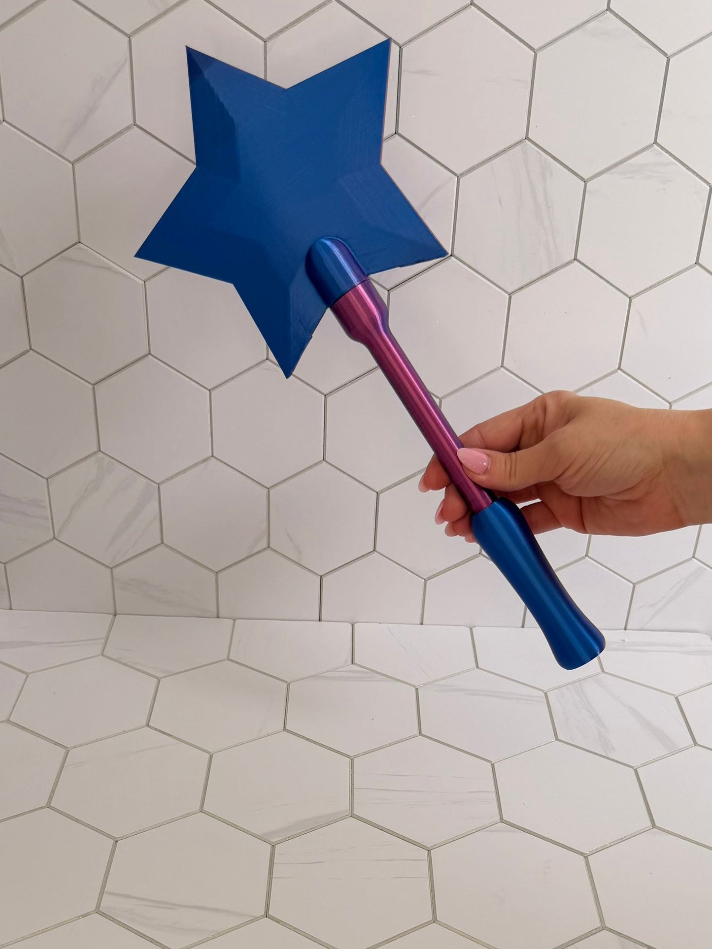 Magic Star Wand Card Holder – Viral Reveal Prop (15” Party Wand)