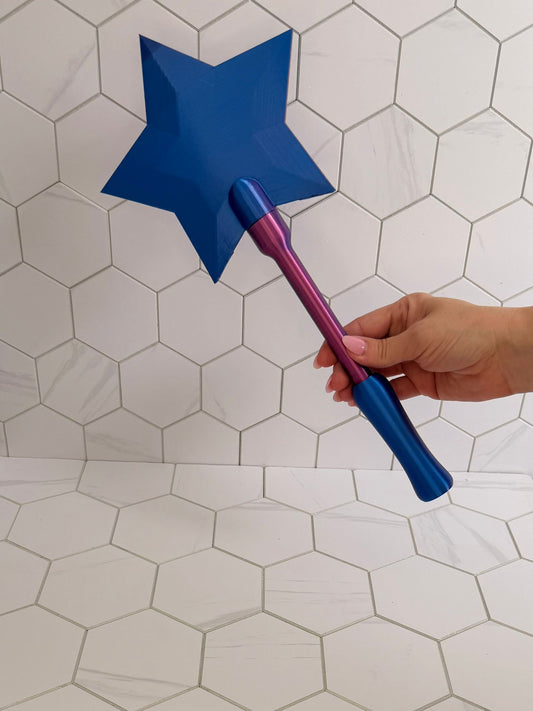 Magic Star Wand Card Holder – Viral Reveal Prop (15” Party Wand)
