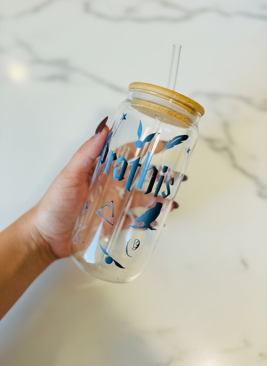 Blue wizard-inspired icons & symbols