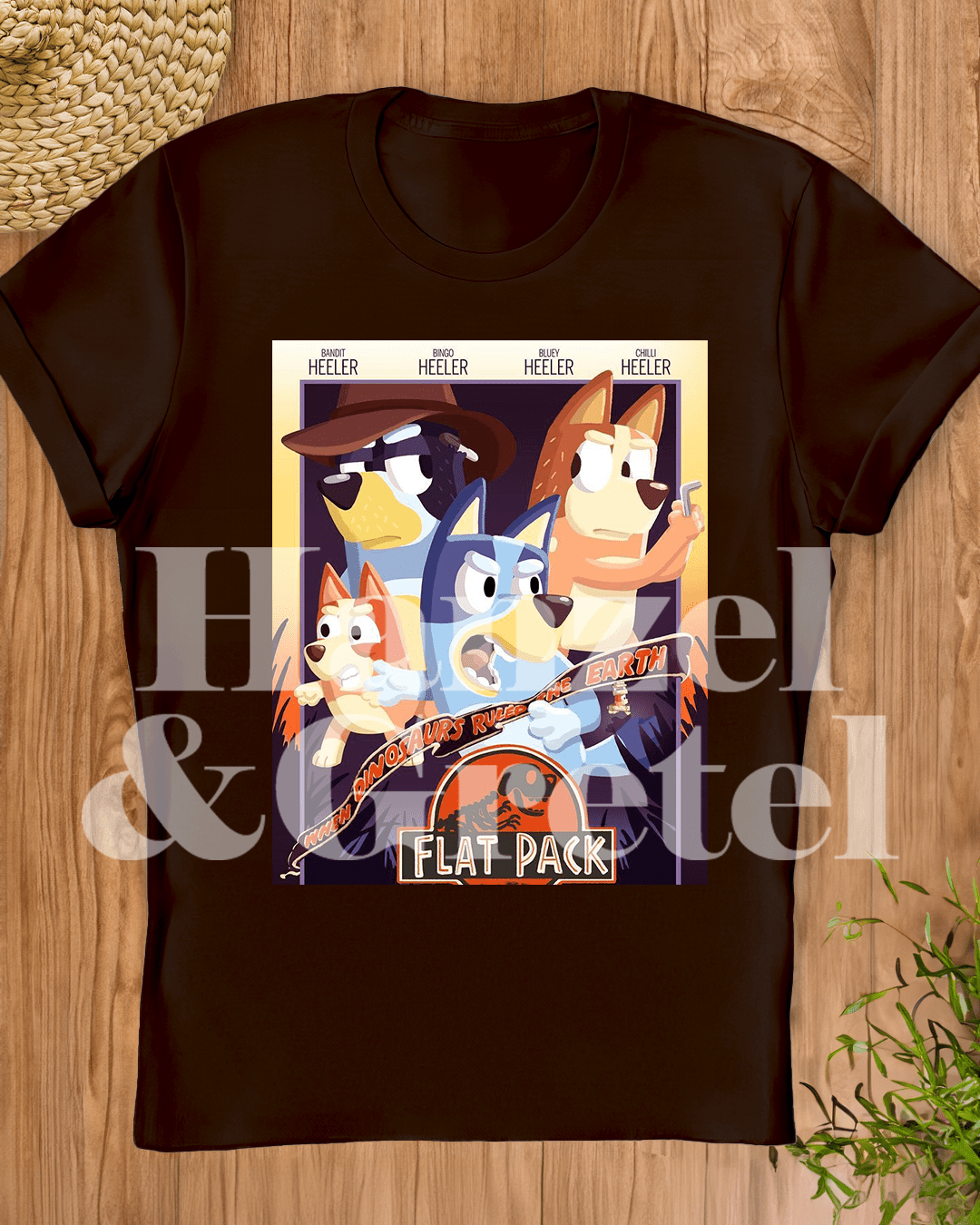 Bluey Jurassic World T-shirt - Hanzel & Gretel