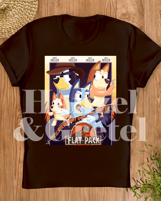 Bluey Jurassic World T-shirt - Hanzel & Gretel