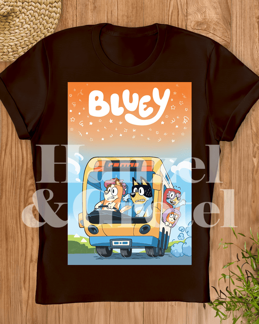 Bluey Family Traveling T-shirt - Hanzel & Gretel