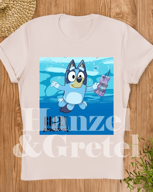 Bluey Nirvana T-shirt - Hanzel & Gretel