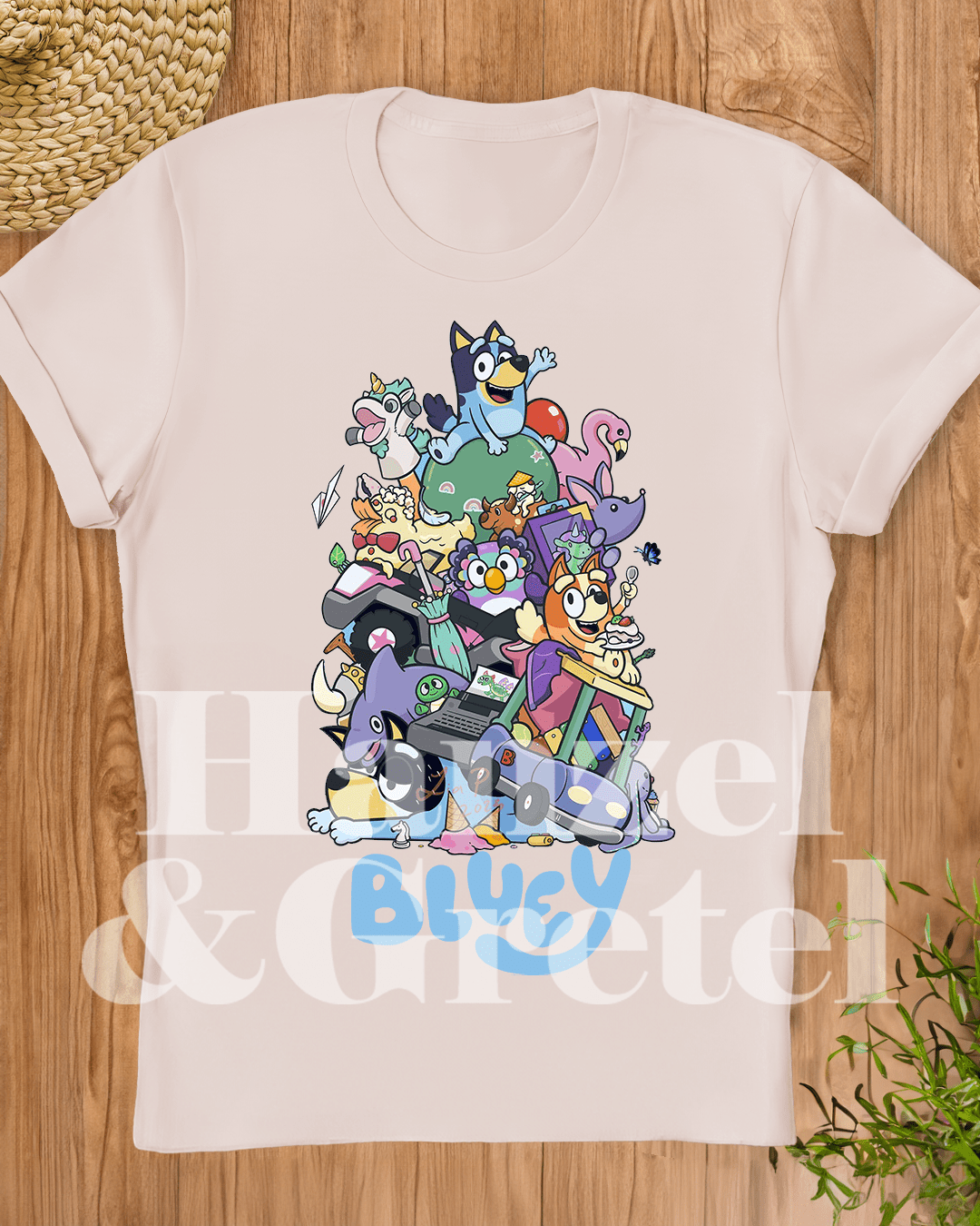 Bluey Characters T-shirt - Hanzel & Gretel
