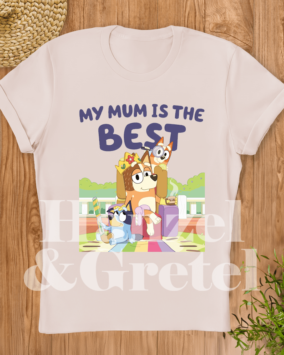 Bluey My Mum Is The Best T-shirt - Hanzel & Gretel