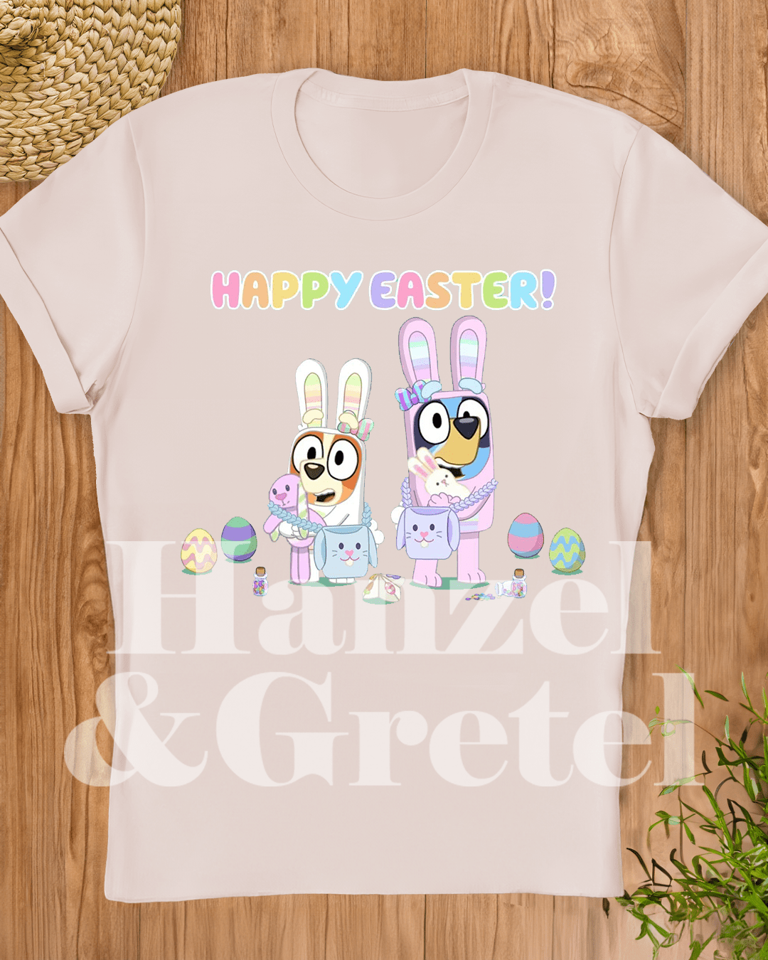 Bluey Happy Easter T-shirt - Hanzel & Gretel