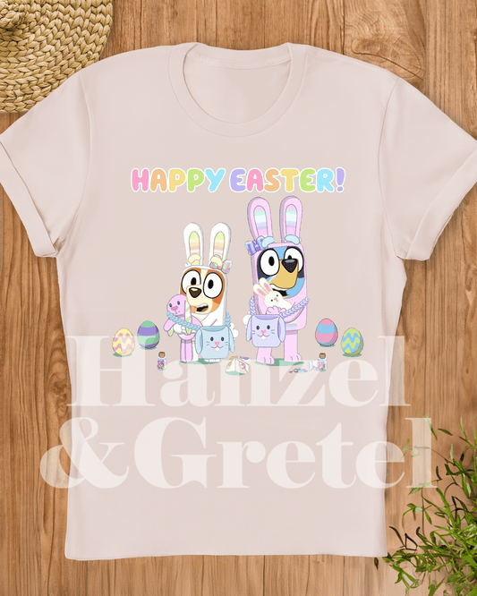 Bluey Happy Easter T-shirt - Hanzel & Gretel