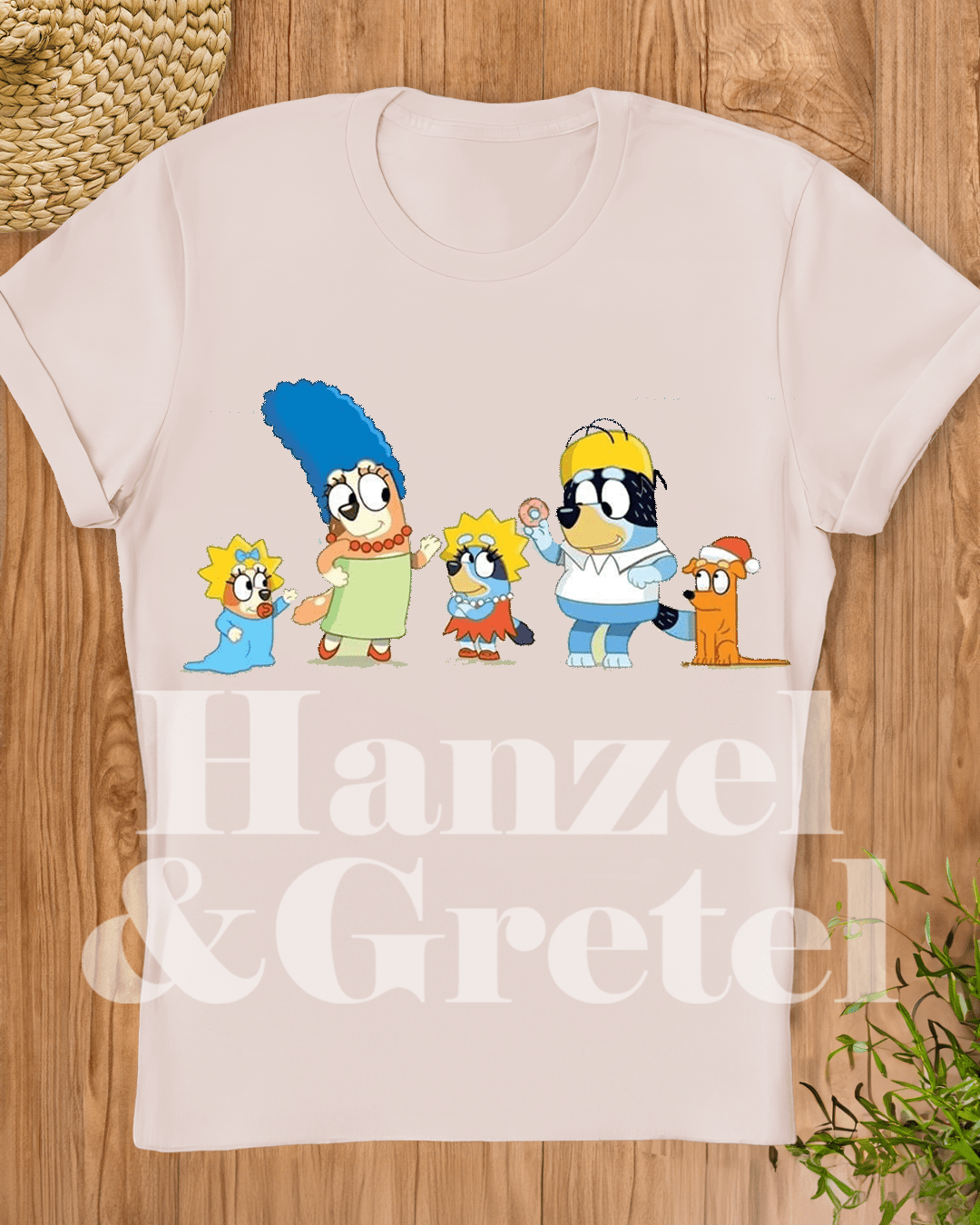 Bluey The Simpson T-shirt - Hanzel & Gretel