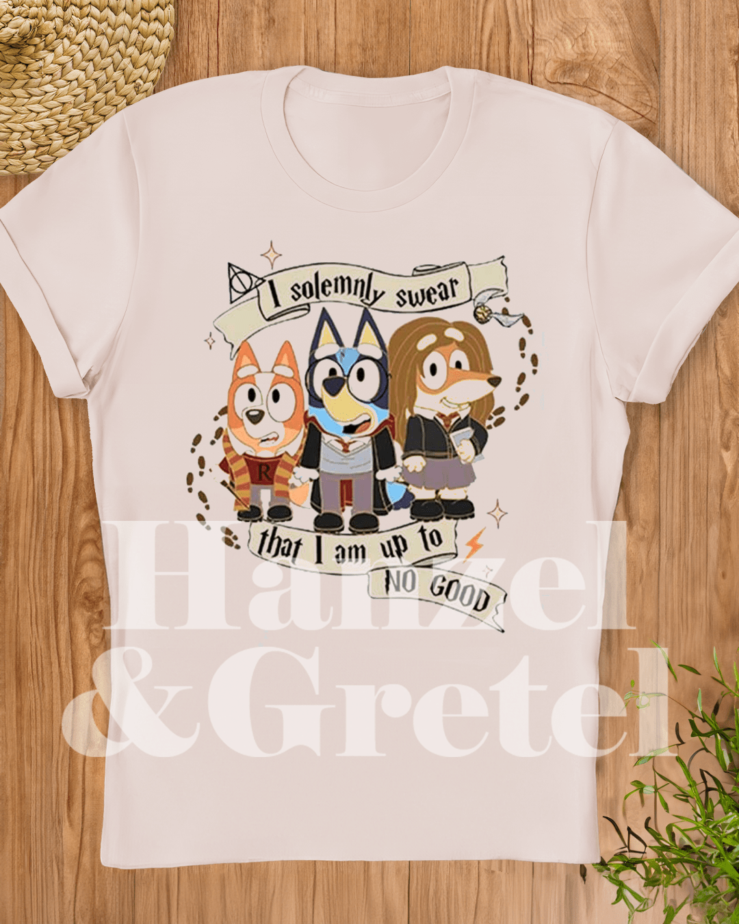 Bluey Ron, Harry and Hermione T-shirt - Hanzel & Gretel