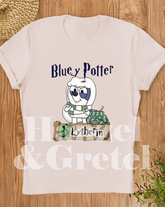 Bluey Harry Potter Slytherin T-shirt - Hanzel & Gretel