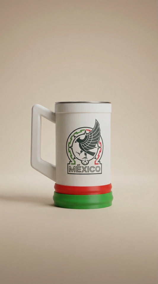 Mexico 3D Mug – Stainless Steel Interior Cup | Soccer Fan Gift | Custom 3D Printed Tumbler