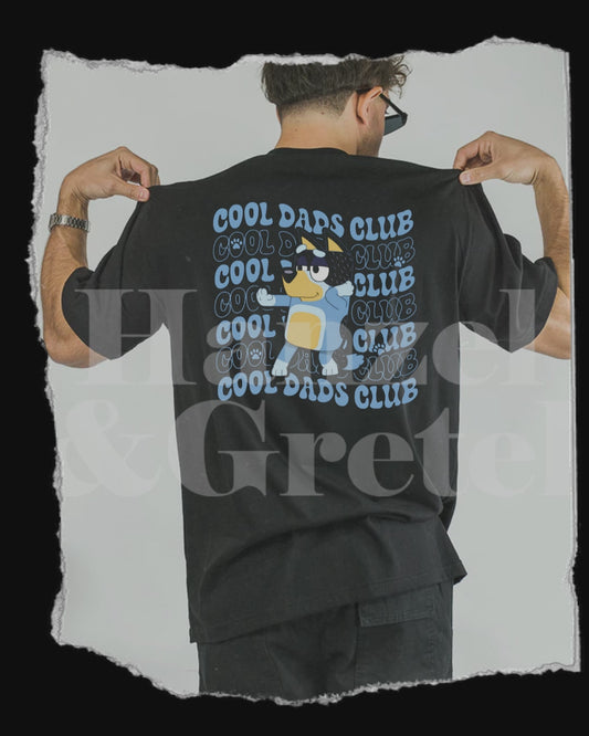 Blue Cartoon Logo T-Shirt – Minimalist Bluey-Style Tee | Unisex Soft Cotton Shirt | All Sizes